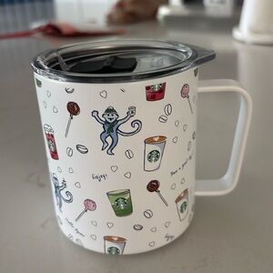 Starbucks Roller Rabbit Stainless Steel Monkey Mug, new